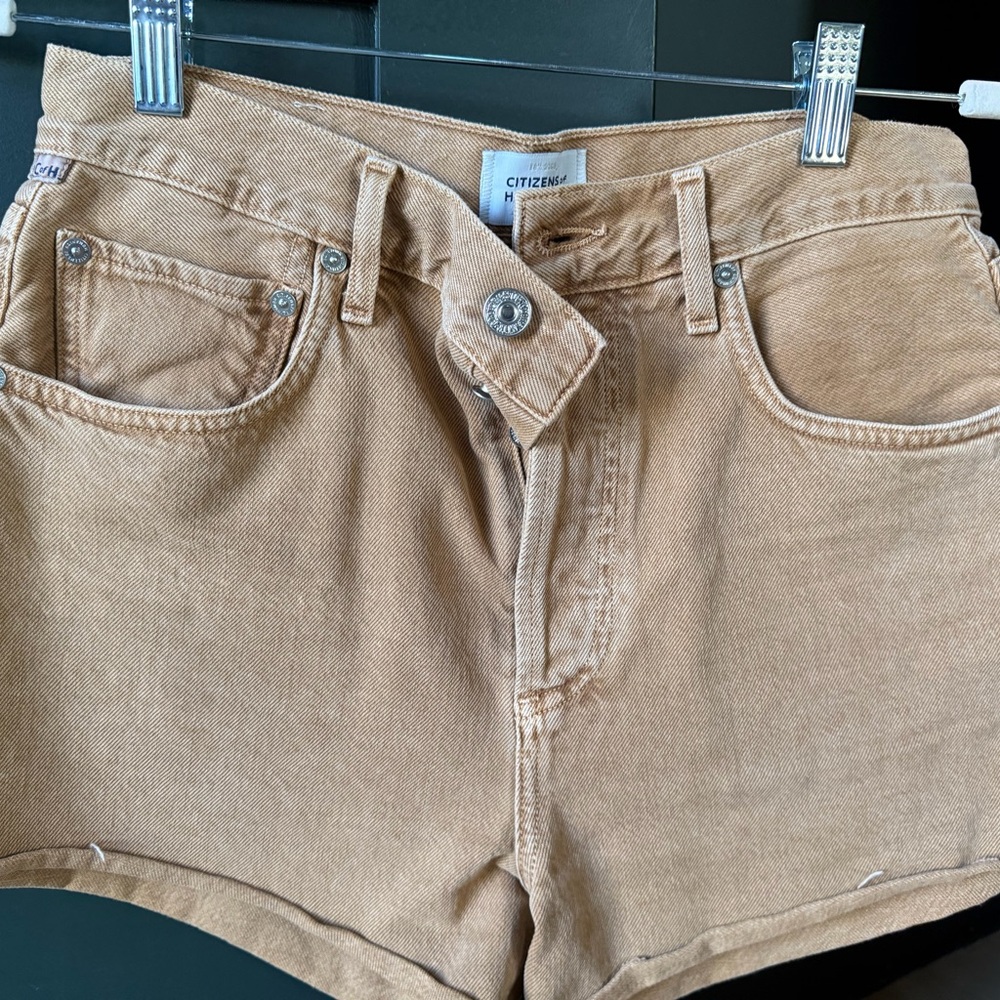 Citizens Of Humanity Marlow Tan “Topaz” Jean Denim Shorts